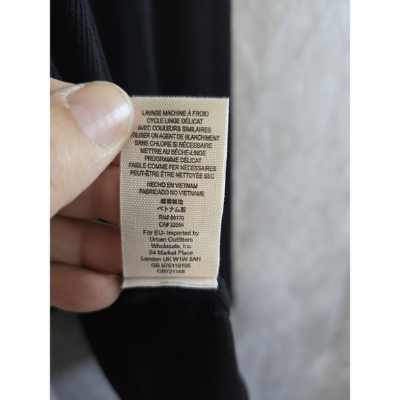 Free People Womens BLACK January Ribbed Scoop Neck Long Sleeve Tunic T-Shirt S - Picture 3 of 7